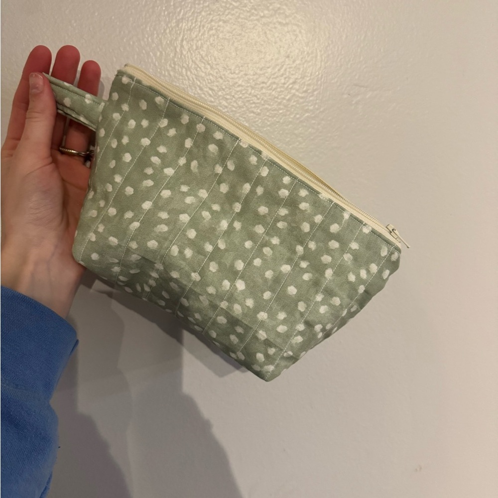Quilted make up bag